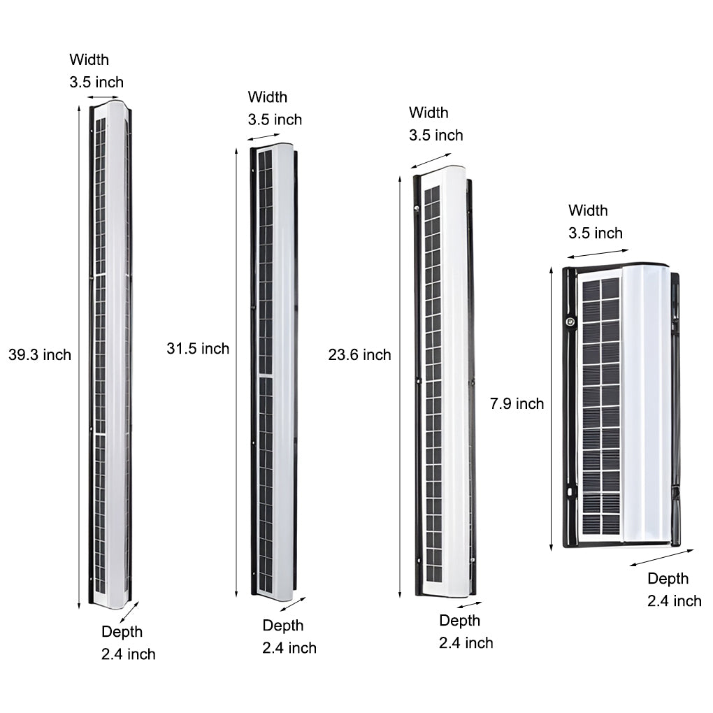 Premium Waterproof LED Solar Wall Light - Outdoor Linear Design