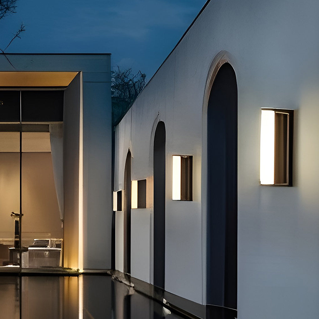 Premium Waterproof LED Solar Wall Light - Outdoor Linear Design