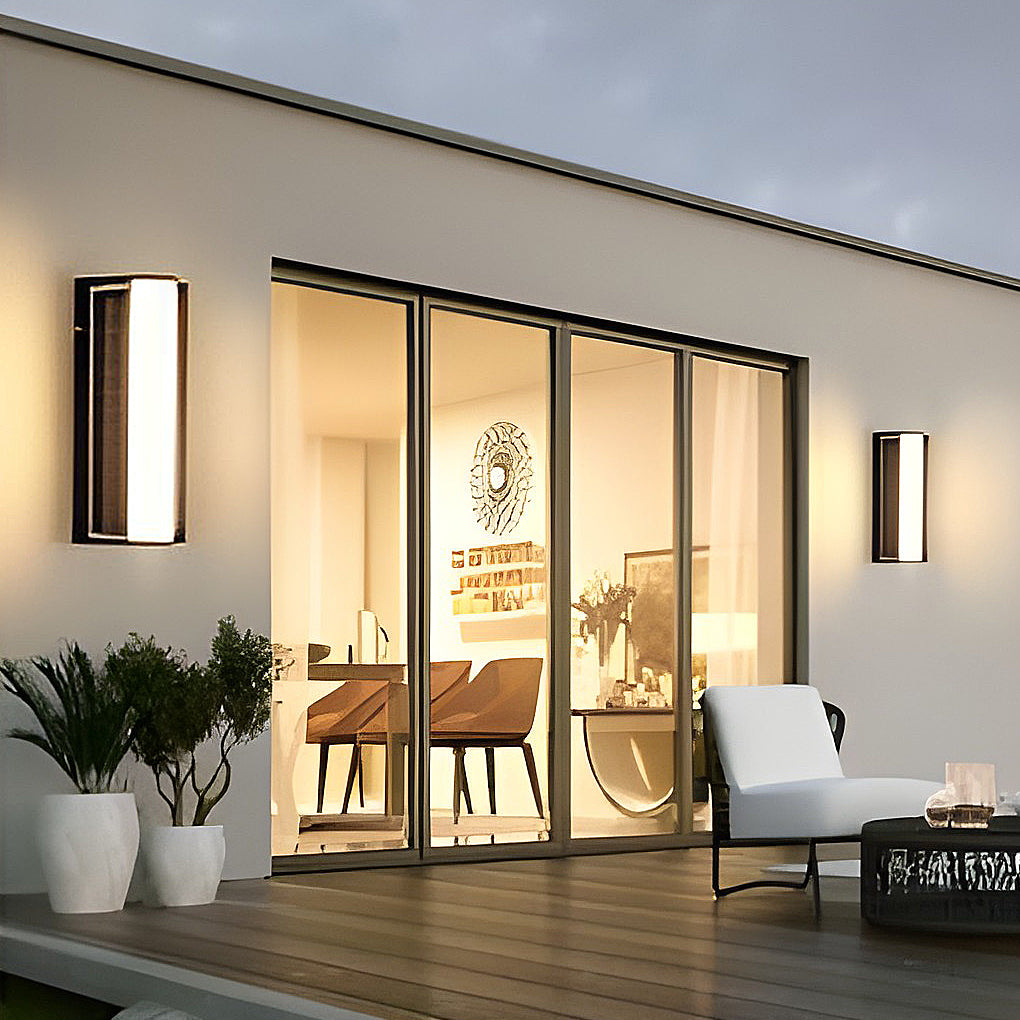 Premium Waterproof LED Solar Wall Light - Outdoor Linear Design