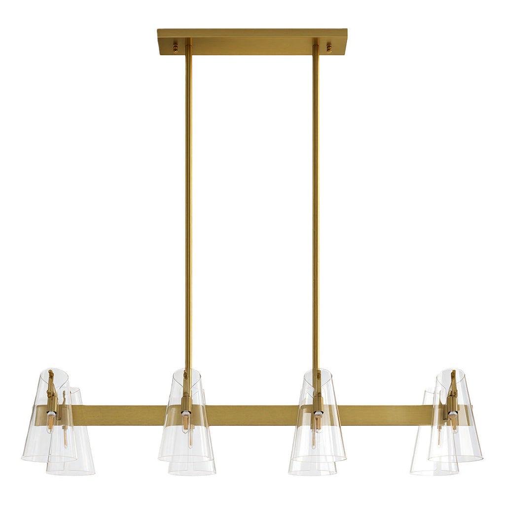 Modern Copper Chandelier - Elegant Ceiling Light Fixture