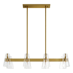 Modern Copper Chandelier - Elegant Ceiling Light Fixture
