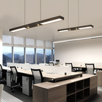 Modern Black Linear Iron Ceiling Pendant Light