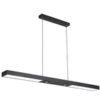 Modern Black Linear Iron Ceiling Pendant Light