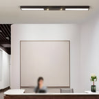 Modern Black Linear Iron Ceiling Pendant Light