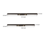 Modern Black Linear Iron Ceiling Pendant Light
