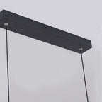 Modern Black Linear Iron Ceiling Pendant Light