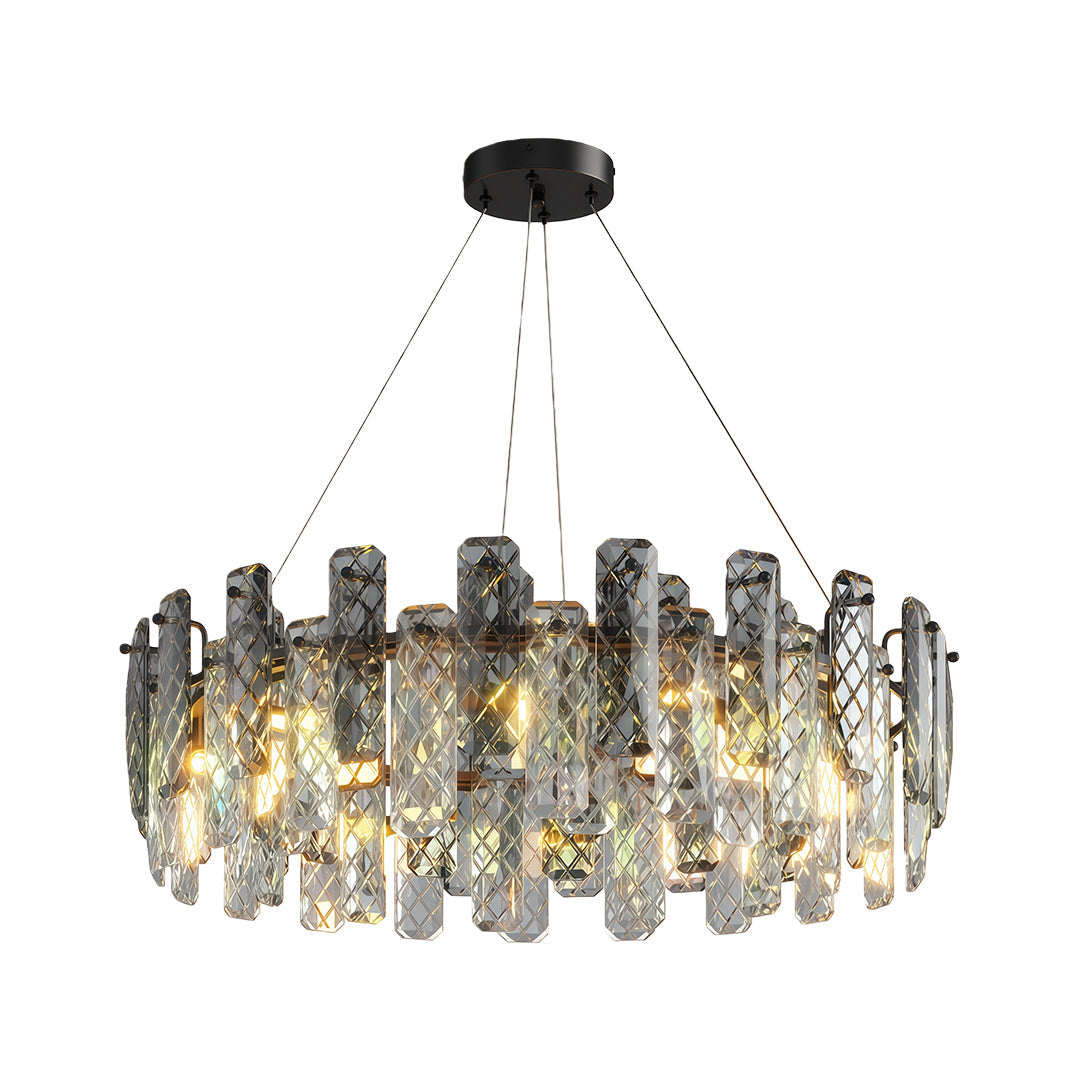 Modern Crystal Ceiling Light with Eye Protection