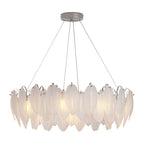 Modern Luxury Glass Feather Chandelier Ceiling Light