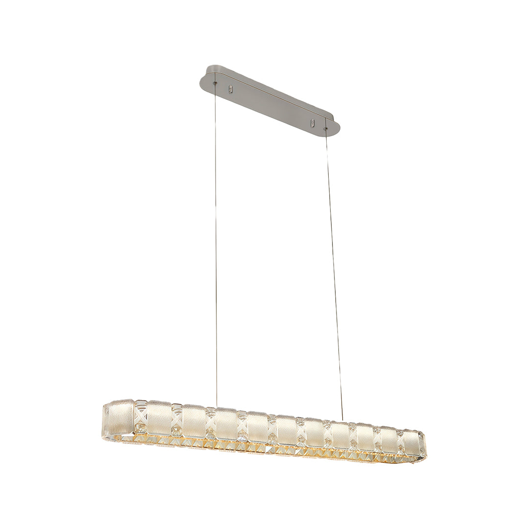 Italian Luxury Crystal Chrome Chandelier Ceiling Light