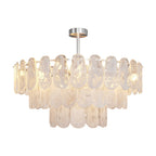 Midcentury Modern Copper and Glass Chandelier