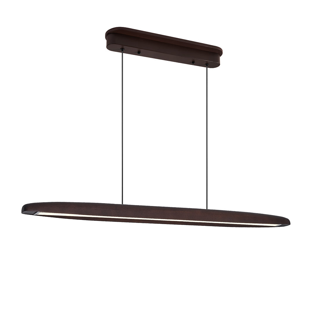 Minimalist Linear LED Pendant Light - Iron Ceiling Fixture