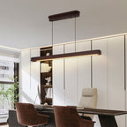 Japanese Minimalist Linear Pendant Light for Island Ceilings