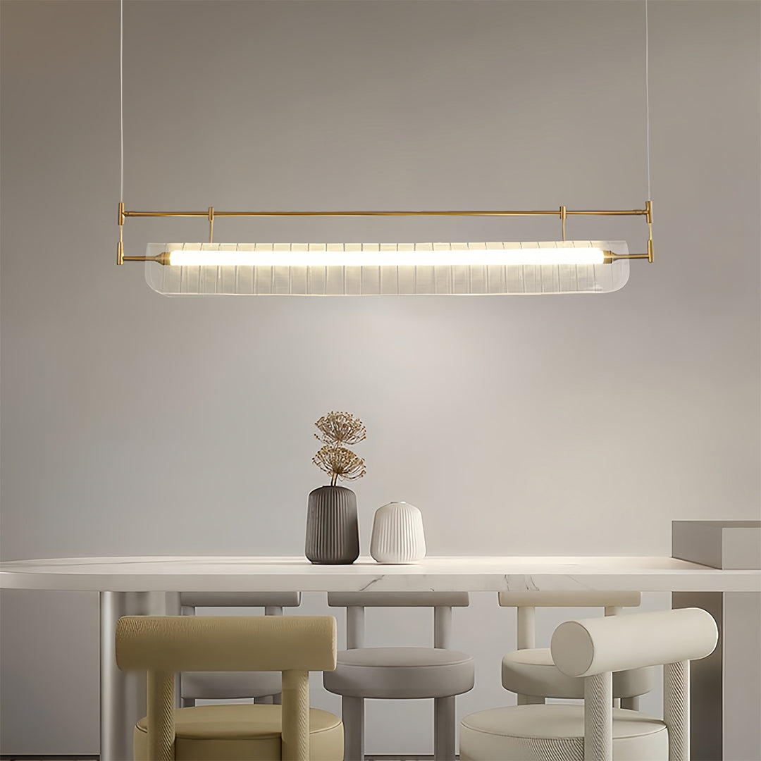 Nordic Minimalist Linear Pendant Ceiling Light - Long Strip Design