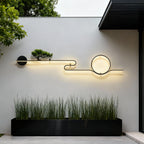 Premium Retro LED Outdoor Wall Sconce - Waterproof Tree Landscape Design