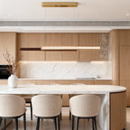 Modern Minimalist Linear Suspension Light - Eye-Care Design