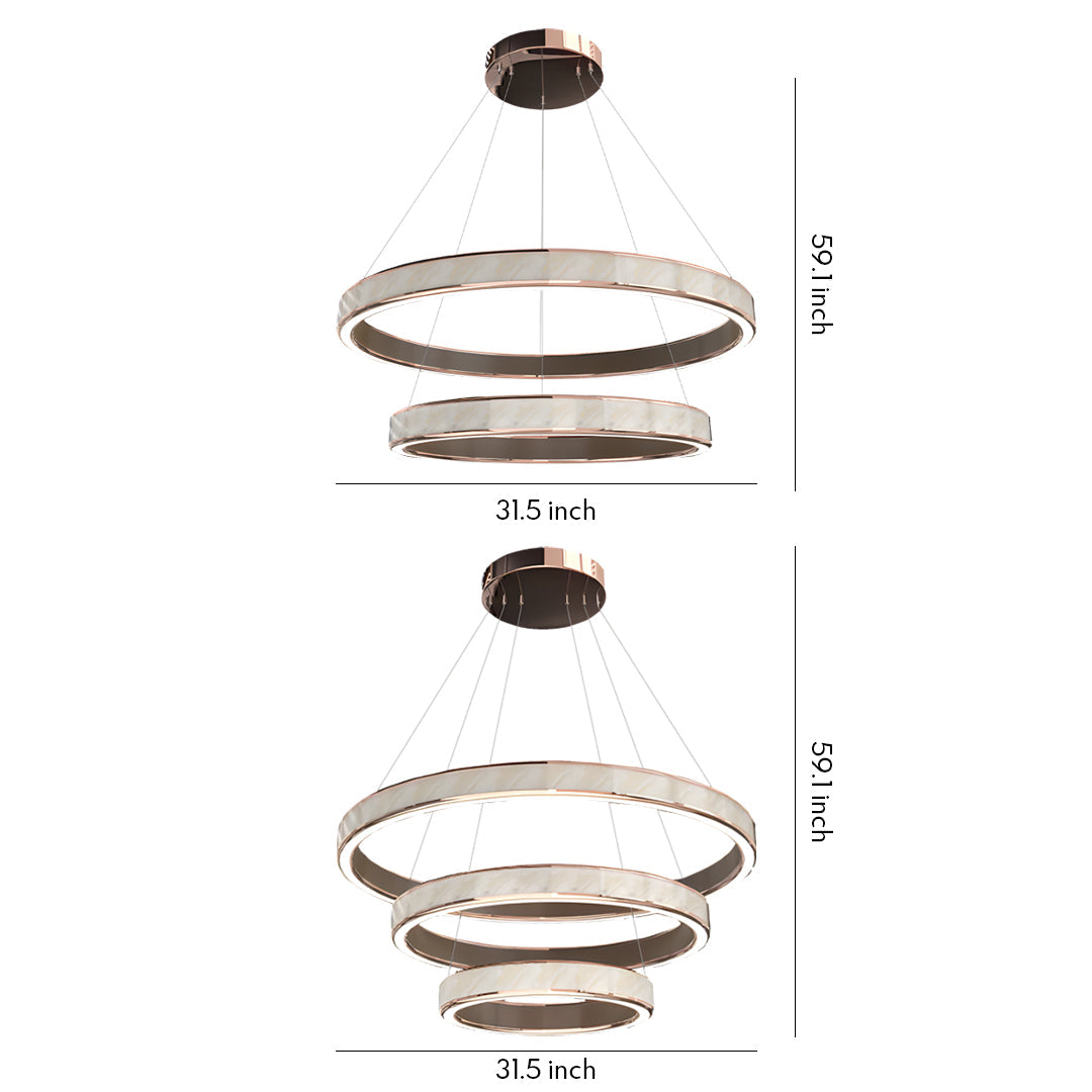 Modern Italian Round Chandelier - Luxury Ceiling Light