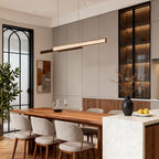 Modern Minimalist Linear Suspension Light - Eye-Care Design