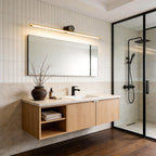 Dual-Color Linear Metal Vanity Light for Bathroom