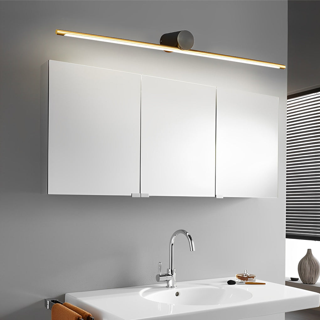 Dual-Color Linear Metal Vanity Light for Bathroom