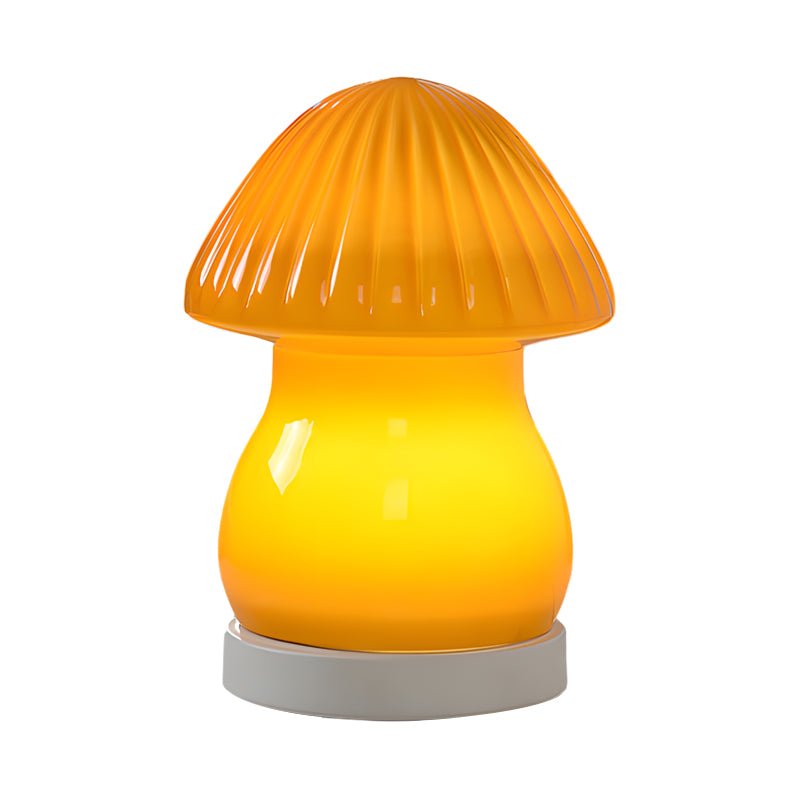 Elegant Glass LED Mushroom Night Light