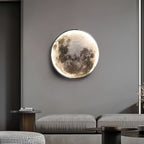 Modern Round LED Full Moon Wall Lamp