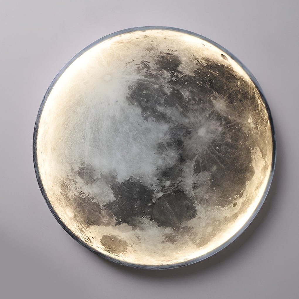 Modern Round LED Full Moon Wall Lamp
