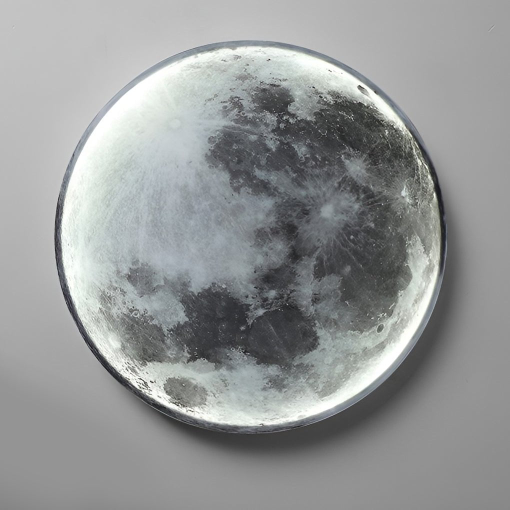 Modern Round LED Full Moon Wall Lamp