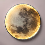 Modern Round LED Full Moon Wall Lamp