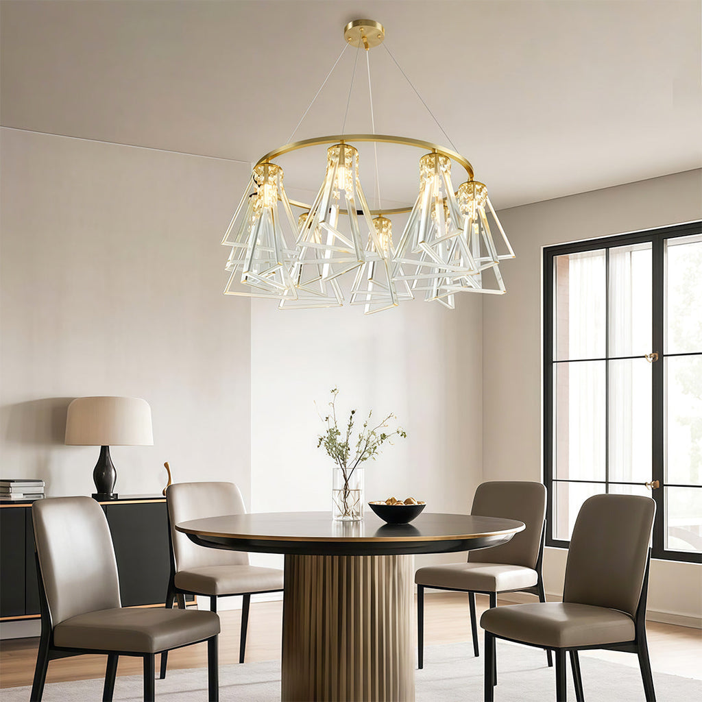 Modern Minimalist Crystal Chandelier Ceiling Light