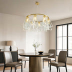 Modern Minimalist Crystal Chandelier Ceiling Light