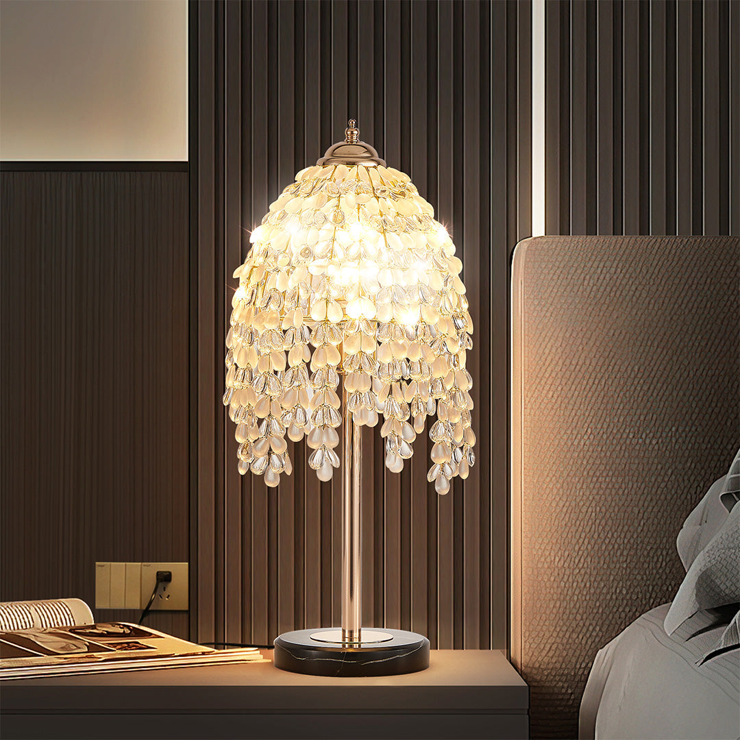 Luxury Gold Crystal Bedside Table Lamp