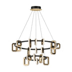 Personalized Modern Gold Acrylic Chandelier Ceiling Light