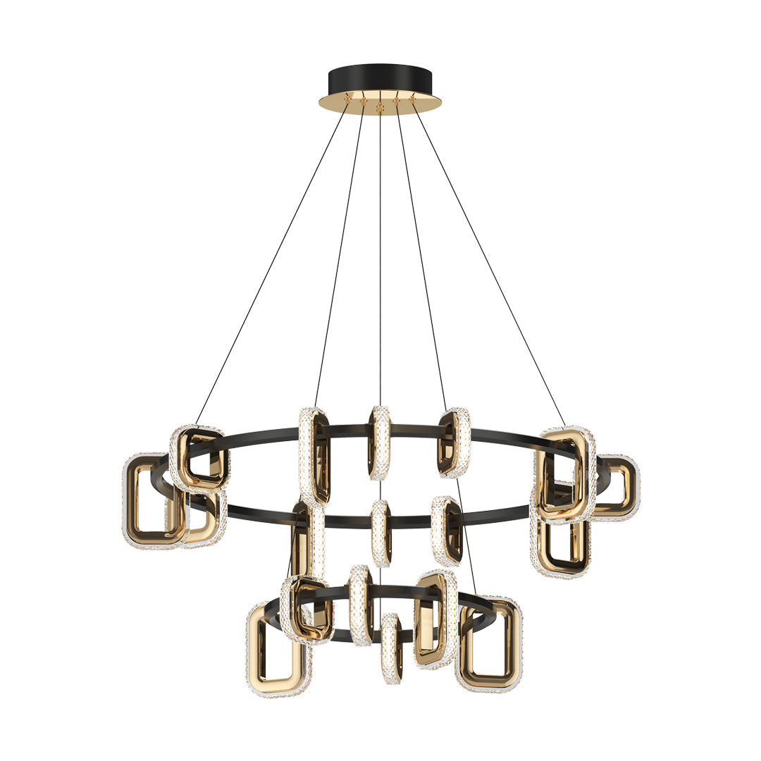 Personalized Modern Gold Acrylic Chandelier Ceiling Light