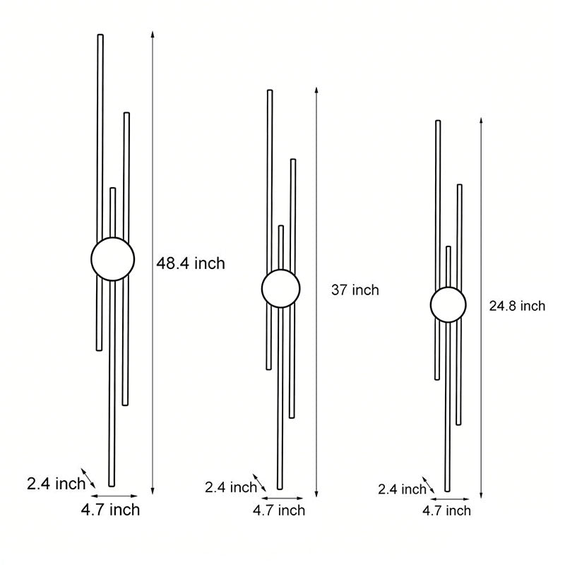 Minimalist LED Linear Wall Sconce - Modern Integrated Lighting