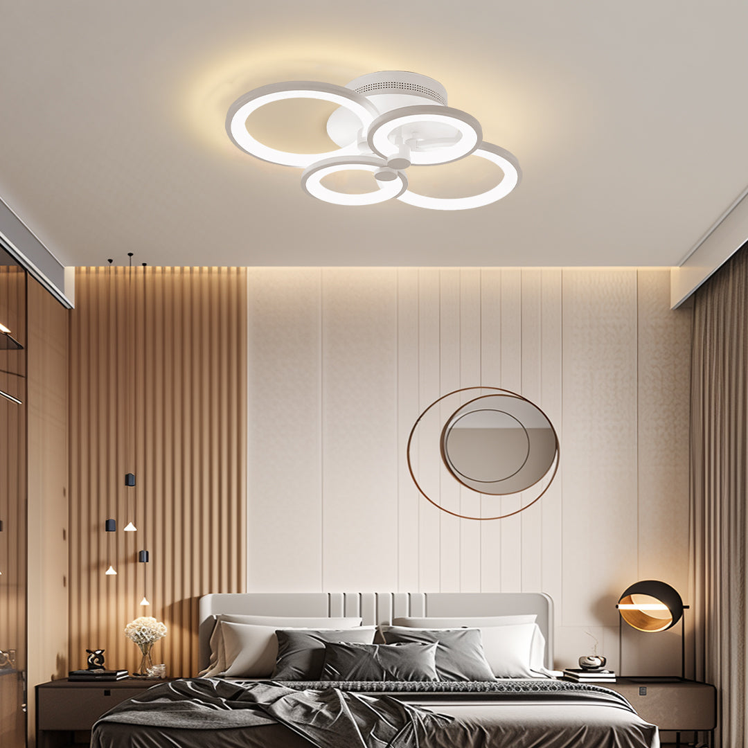 Elegant Overlapping Rings Ceiling Light