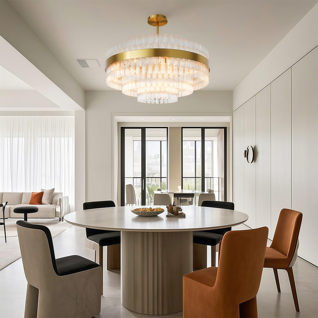 Luxury Copper Industrial Modern Chandelier Ceiling Light
