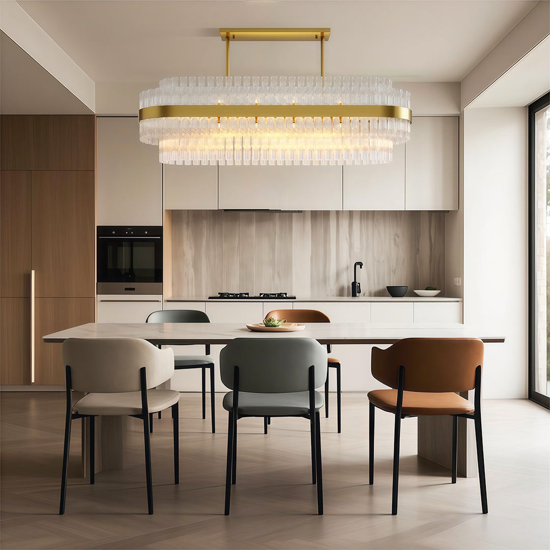 Luxury Copper Industrial Modern Chandelier Ceiling Light