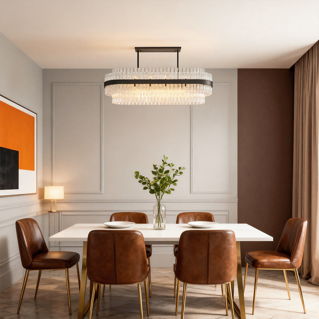 Luxury Copper Industrial Modern Chandelier Ceiling Light