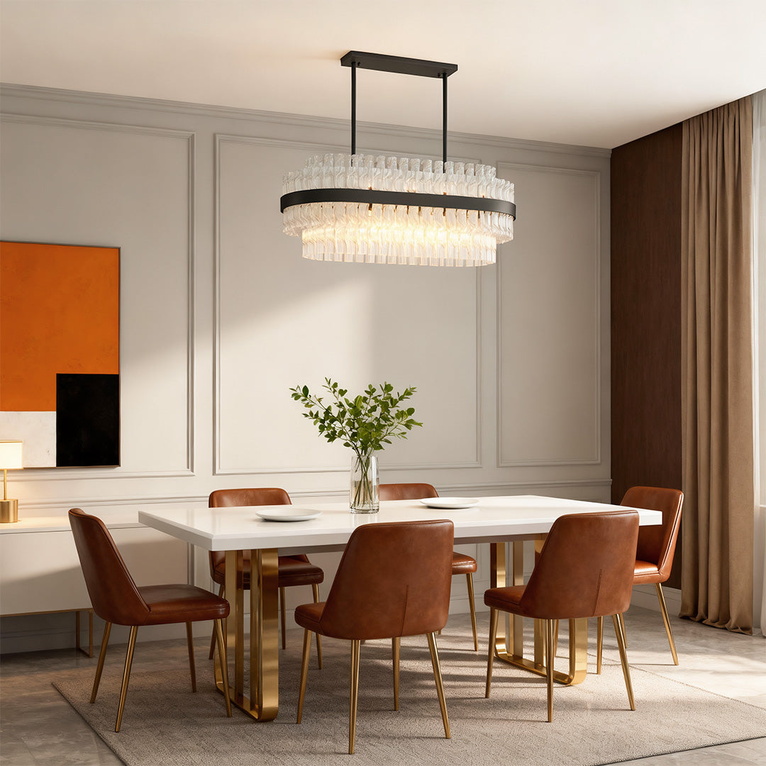 Luxury Copper Industrial Modern Chandelier Ceiling Light