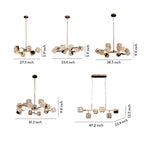 Modern Crystal Cube Ceiling Chandelier