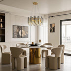 Modern Crystal Ceiling Light with Eye Protection