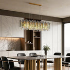 Modern Crystal Ceiling Light with Eye Protection
