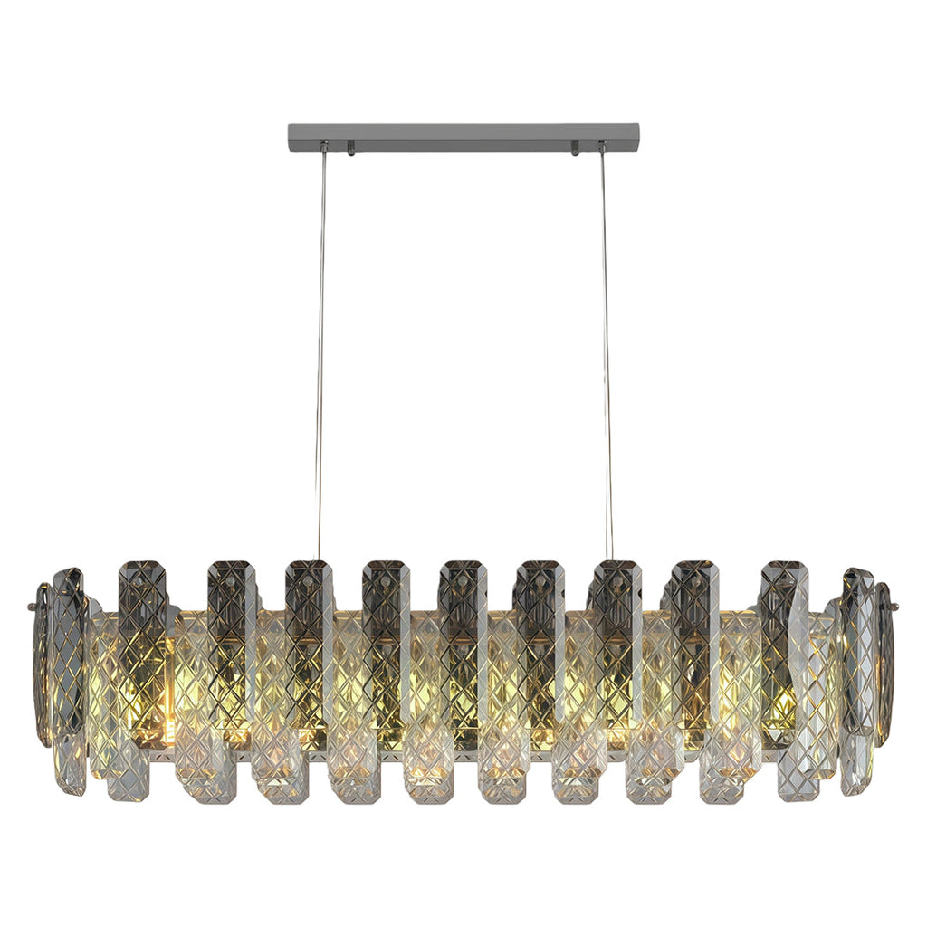 Modern Crystal Ceiling Light with Eye Protection