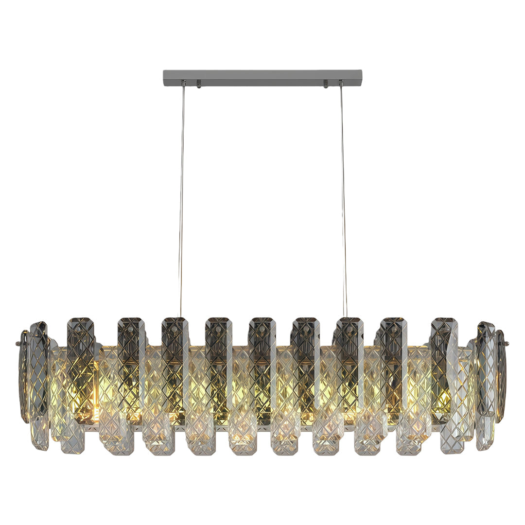 Modern Crystal Ceiling Light with Eye Protection