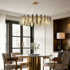 Modern Crystal Ceiling Light with Eye Protection