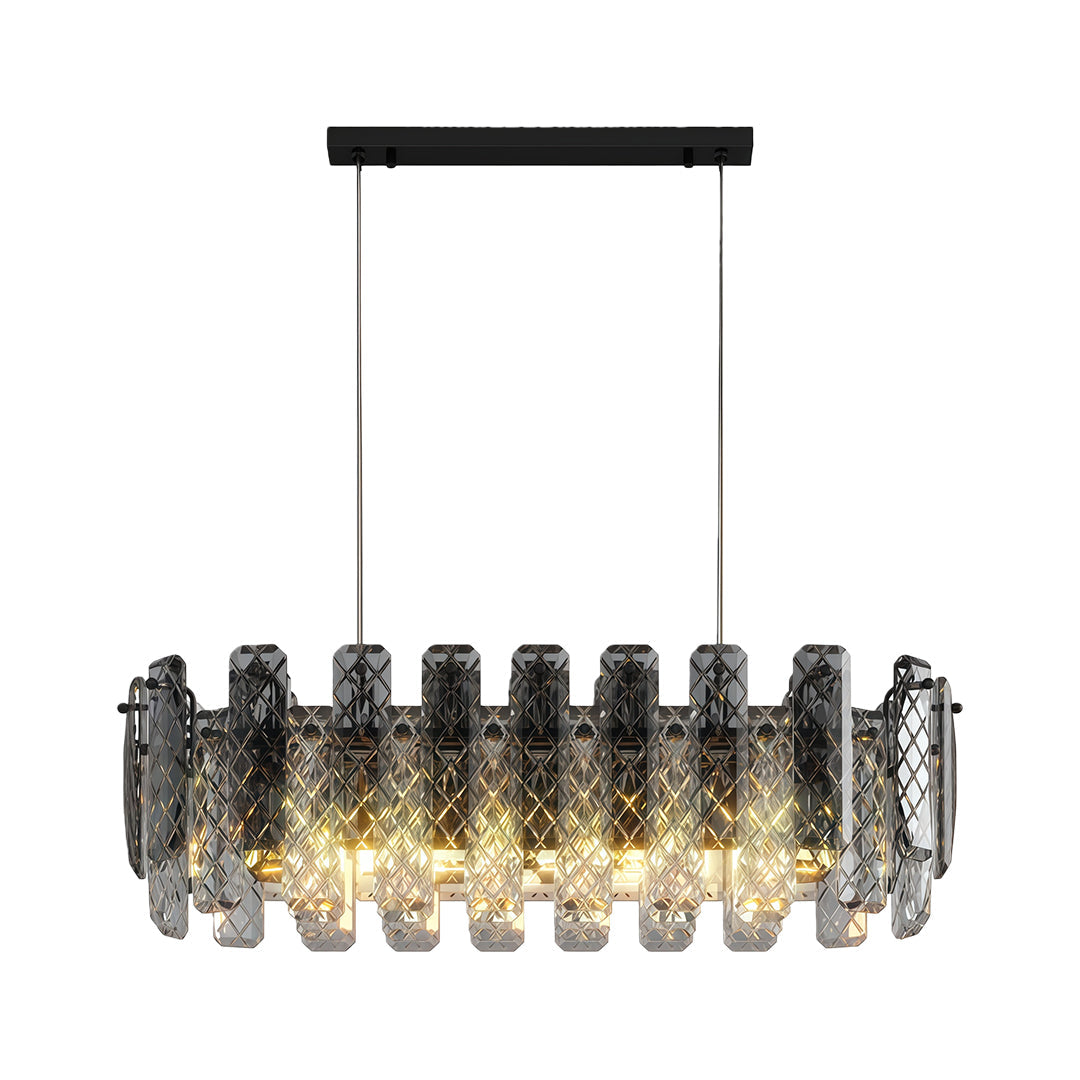 Modern Crystal Ceiling Light with Eye Protection