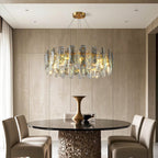Modern Crystal Ceiling Light with Eye Protection