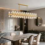 Premium Crystal Chandelier with Copper Ceiling Fixture
