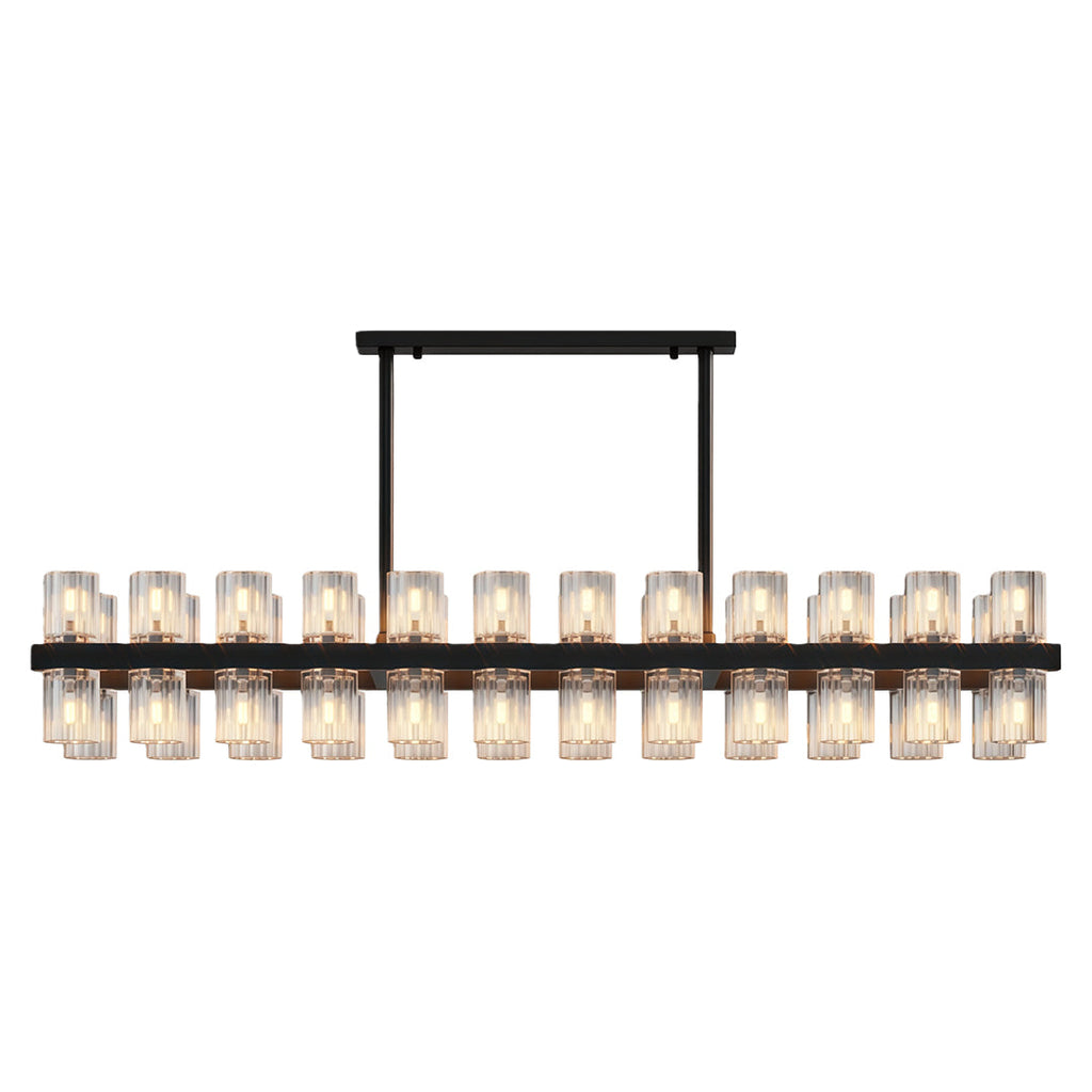 Premium Crystal Chandelier with Copper Ceiling Fixture