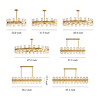 Premium Crystal Chandelier with Copper Ceiling Fixture
